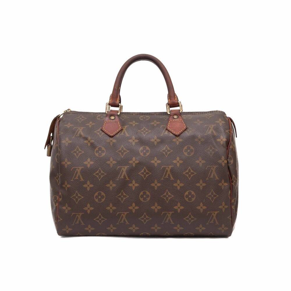 LOUIS VUITTON Vintage Brown Monogram Speedy 30 Hand Bag M41526 - Picture 4 of 16